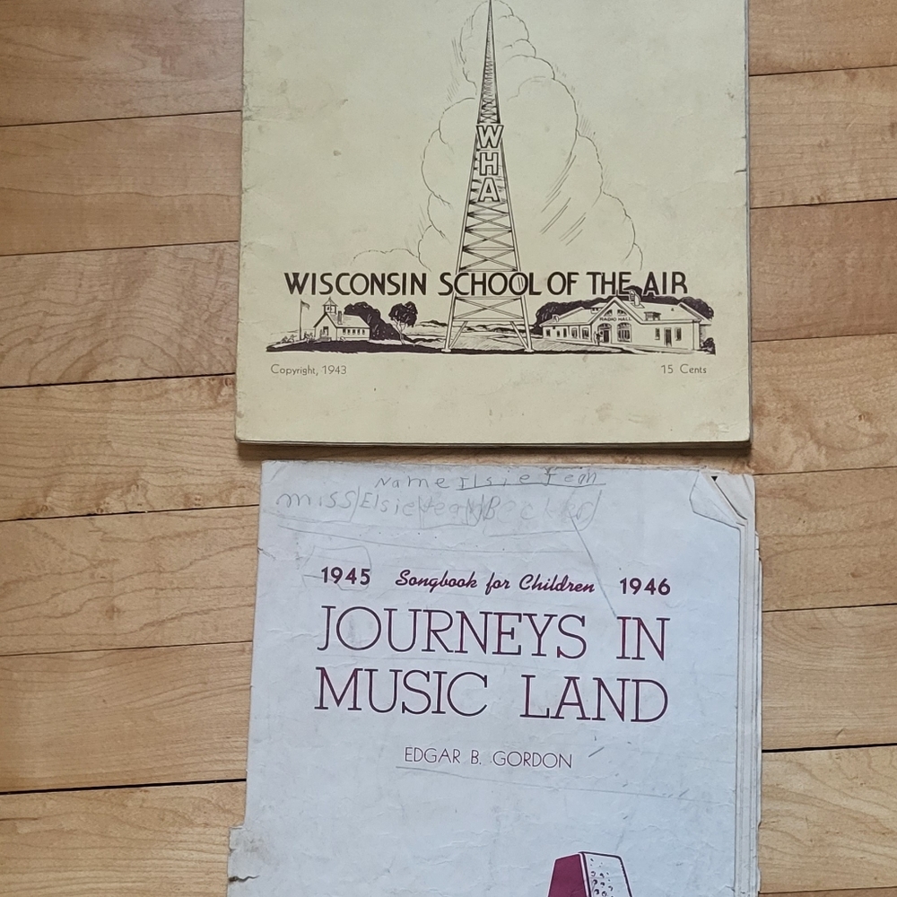 Pair of Journeys in Music Land books, 1943-1946, Wisconsin School of the Air